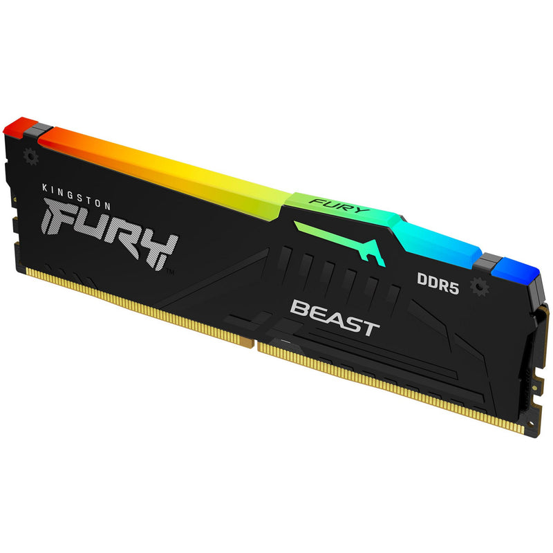 Afbeelding laden in galerijviewer, Kingston fury 32 gb ddr5-6000 werkgeheugen (zwart, kf560c36bbe2a-32, beast rgb, xmp 3.0, expo)