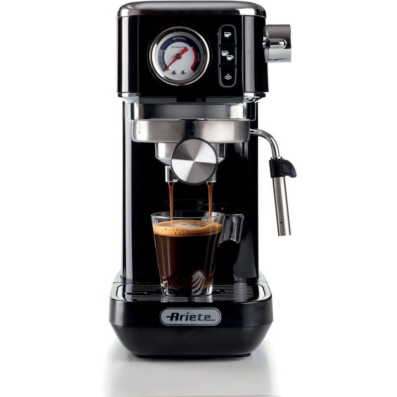 Afbeelding laden in galerijviewer, Ariete moderna espresso slim 1381 12 espressomachine (zwart)