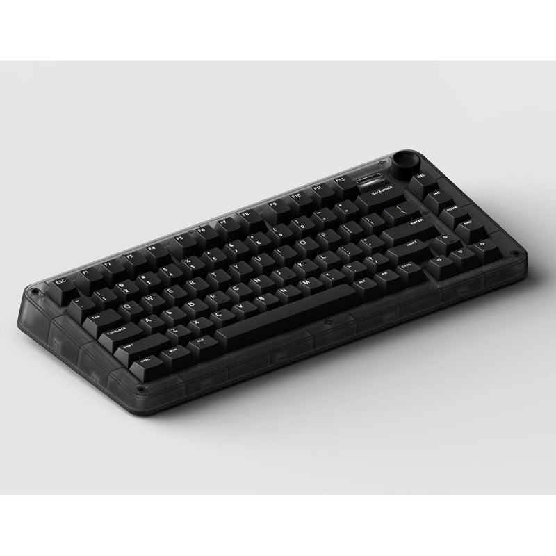 Afbeelding laden in galerijviewer, Iqunix zx75 dark side wireless mechanical keyboard (zwart, us lay-out (qwerty), cherry mx red, 75%, rgb leds, hot-swappable, double-shot pbt, 2.4ghz | bluetooth 5.1 | usb-c)