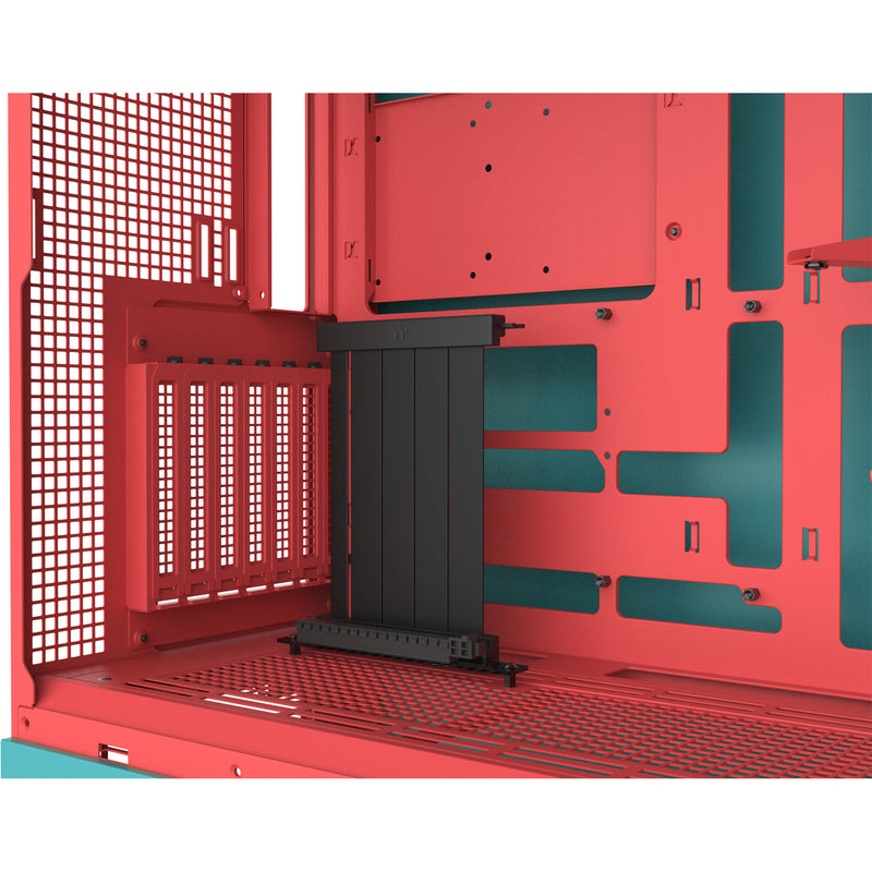 Afbeelding laden in galerijviewer, Thermaltake view 600 tg mint strawberry big tower behuizing (mint bes | 2x usb-a | 1x usb-c | tempered glass)