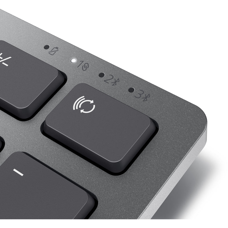 Afbeelding laden in galerijviewer, Dell premier multi-device draadloos toetsenbord en draadloze muis - km7321w desktopset (grijs, us lay-out (qwerty), 100%, bluetooth 5.0, dpi:1000 - 4000)