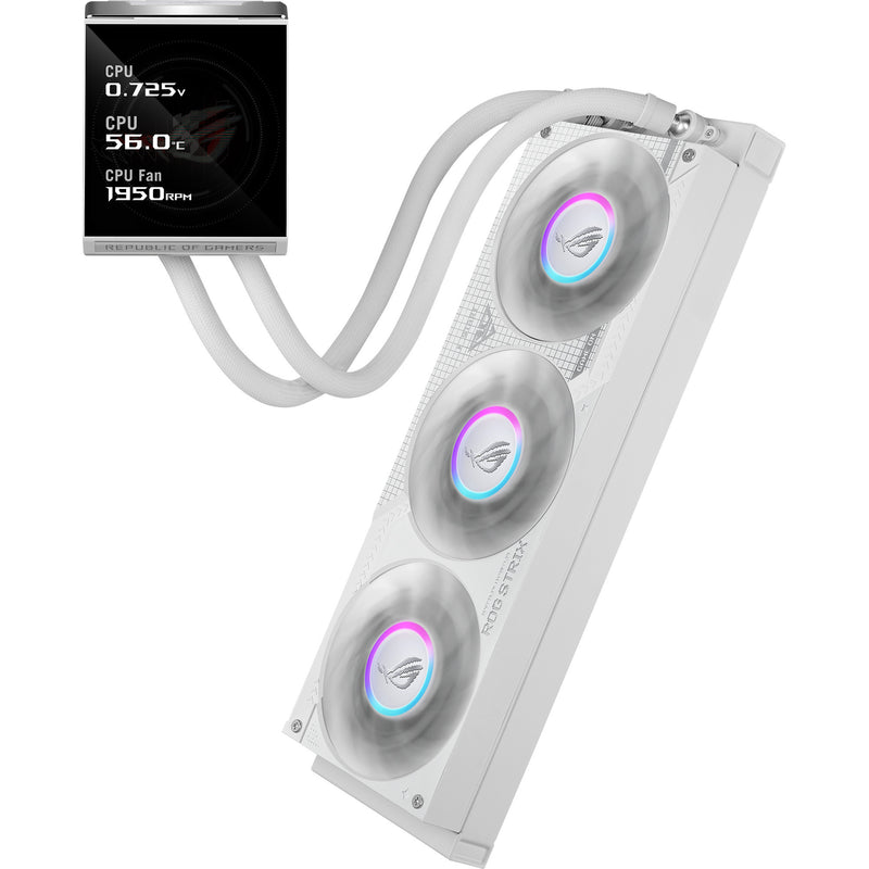 Afbeelding laden in galerijviewer, Asus rog strix lc iv 360 argb lcd waterkoeling (wit, 4-pin pwm)