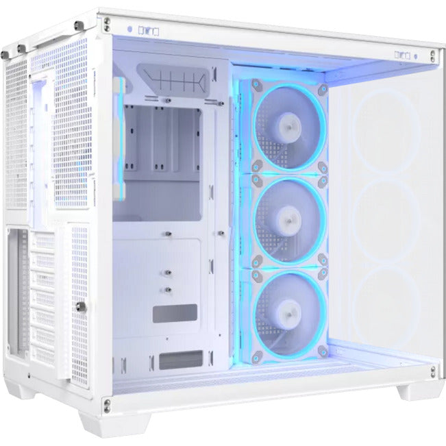 Afbeelding laden in galerijviewer, Asus a32 plus midi tower behuizing (wit | 2x usb-a | 1x usb-c | rgb | tempered glass)