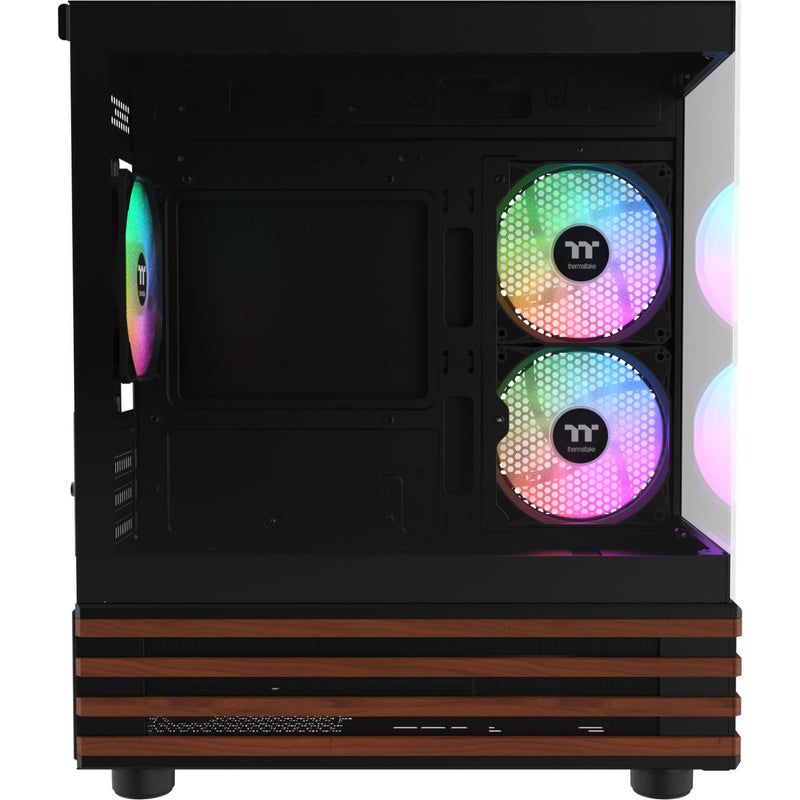 Afbeelding laden in galerijviewer, Thermaltake view 170 ws argb mini tower behuizing (zwart houtkleur | 2x usb-a | rgb | window)