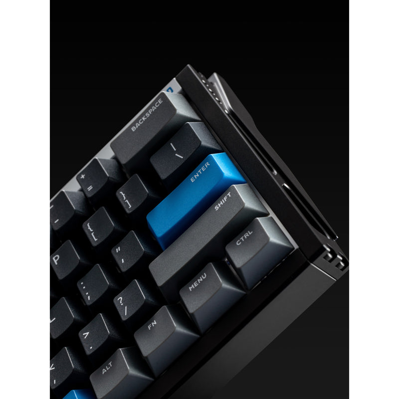 Afbeelding laden in galerijviewer, Iqunix ez60 magnetic switch gaming he keyboard (zwart, us lay-out (qwerty), gateron star trail, 60%, rgb, double shot pbt keycaps)