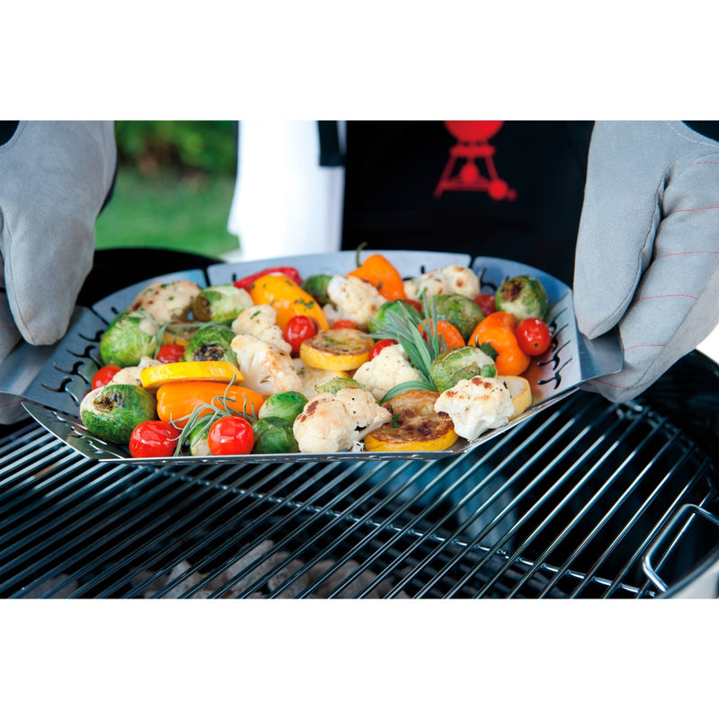 Afbeelding laden in galerijviewer, Weber premium grillkorf groentekorf (roestvrij staal)