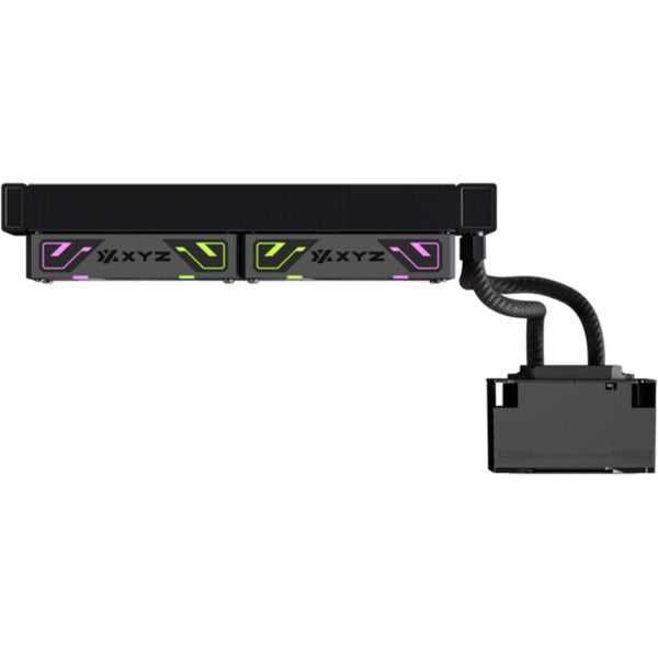 Afbeelding laden in galerijviewer, Xyz pc gear hydroview aio 240 waterkoeling (zwart, argb, pwm)