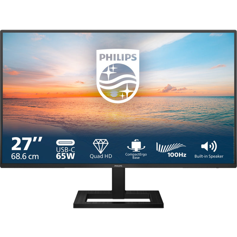 Afbeelding laden in galerijviewer, Philips 27e1n1600ae 00 27 monitor (zwart, hdmi, 2x usb-a, usb-c)