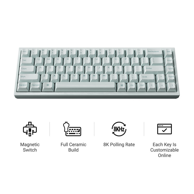 Afbeelding laden in galerijviewer, Keychron q16 he 8k magnetic switch keyboard (blauw, us lay-out (qwerty), ultra-fast lime, 65%, rgb, hot swap, 8k)