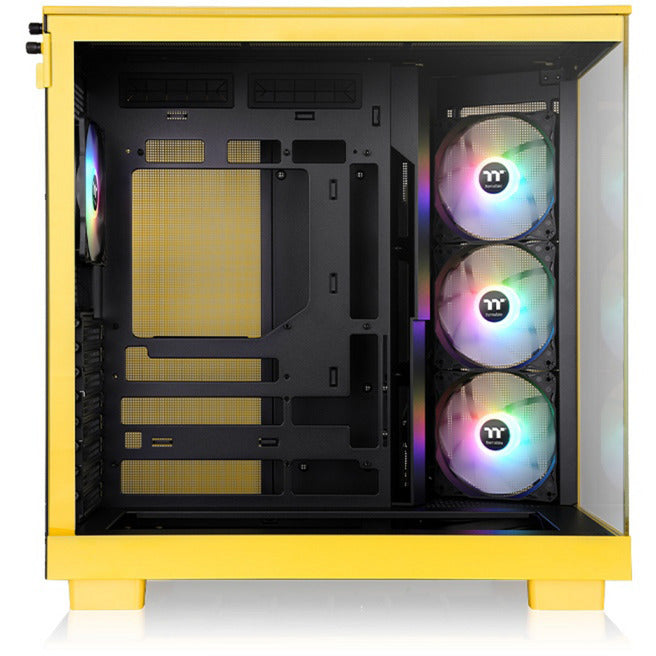 Afbeelding laden in galerijviewer, Thermaltake view 380 xl tg argb bumblebee midi tower behuizing (donkergeel | 2x usb-a | 1x usb-c | rgb | window)