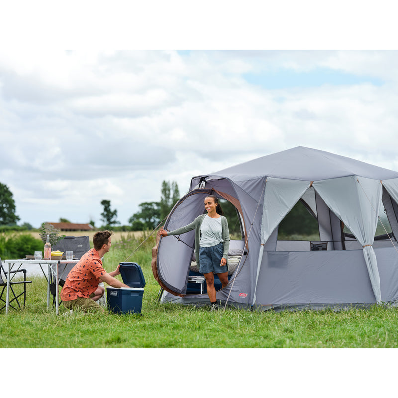 Afbeelding laden in galerijviewer, Coleman octagon 8 tent (grijs)