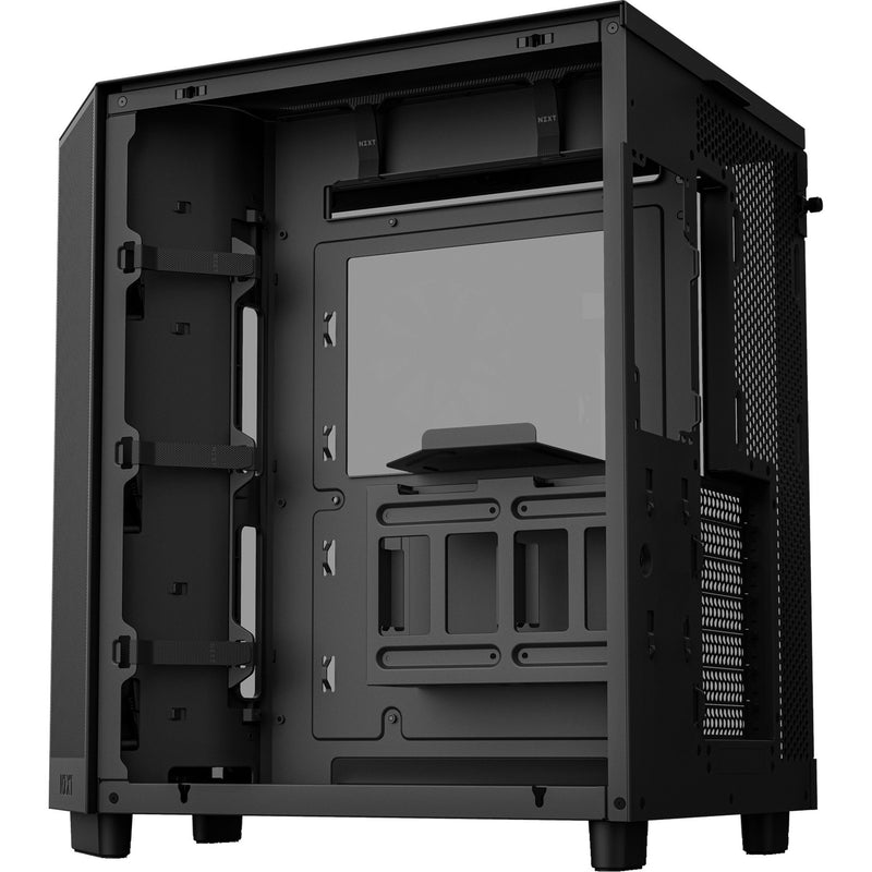 Afbeelding laden in galerijviewer, Nzxt h6 flow rgb midi tower behuizing (zwart | 2x usb-a | 1x usb-c | rgb | tempered glass)