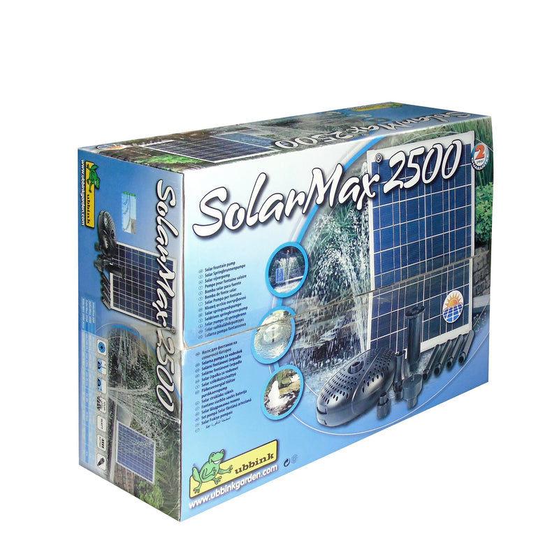 Afbeelding laden in galerijviewer, Ubbink solarmax 2500 pomp (zwart, incl. solarpaneel, pomp)