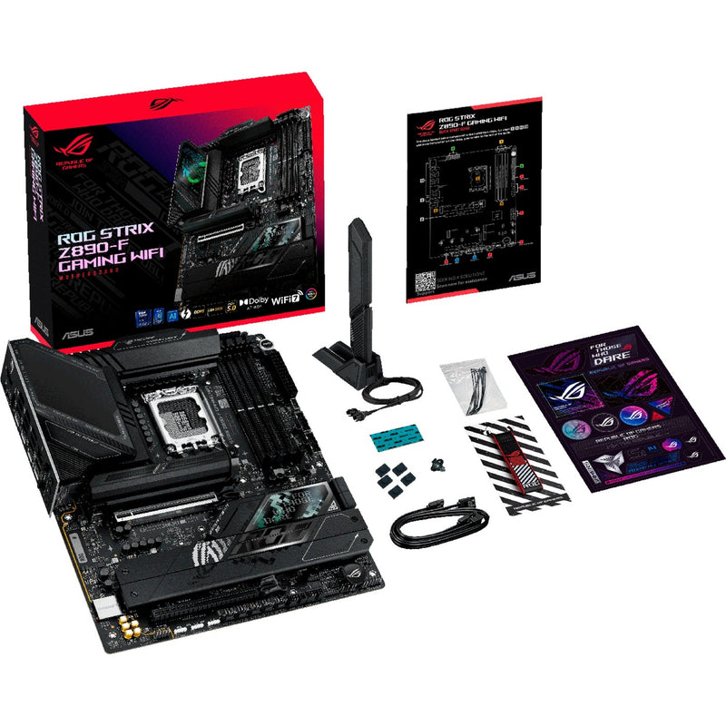 Afbeelding laden in galerijviewer, Asus rog strix z890-f gaming wifi socket 1851 moederbord (zwart, raid, 2.5gb-lan, wi-fi 7, bt, sound, atx)