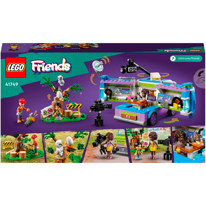 Afbeelding laden in galerijviewer, Lego friends - nieuwsbusje constructiespeelgoed (41749)