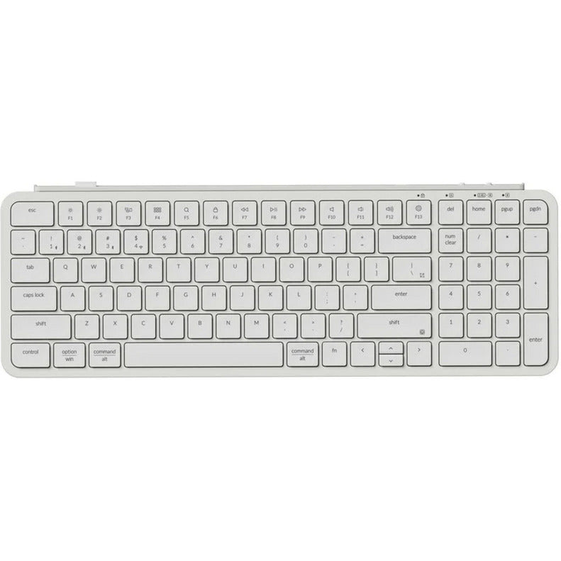 Afbeelding laden in galerijviewer, Keychron b2 pro-k8 toetsenbord (wit (mat), us lay-out (qwerty), scissor switches, 96%, abs keycaps, 2.4 ghz | bluetooth | usb)
