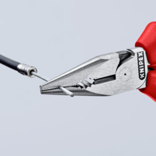 Afbeelding laden in galerijviewer, Knipex spitsbek combinatietang vde 0826145 (rood geel, geïsoleerd tot 1000 v)