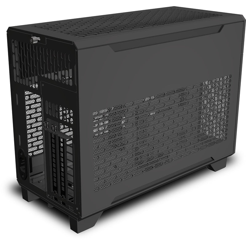 Afbeelding laden in galerijviewer, Thermaltake tr100 mini tower behuizing (zwart | 2x usb-a | 1x usb-c)