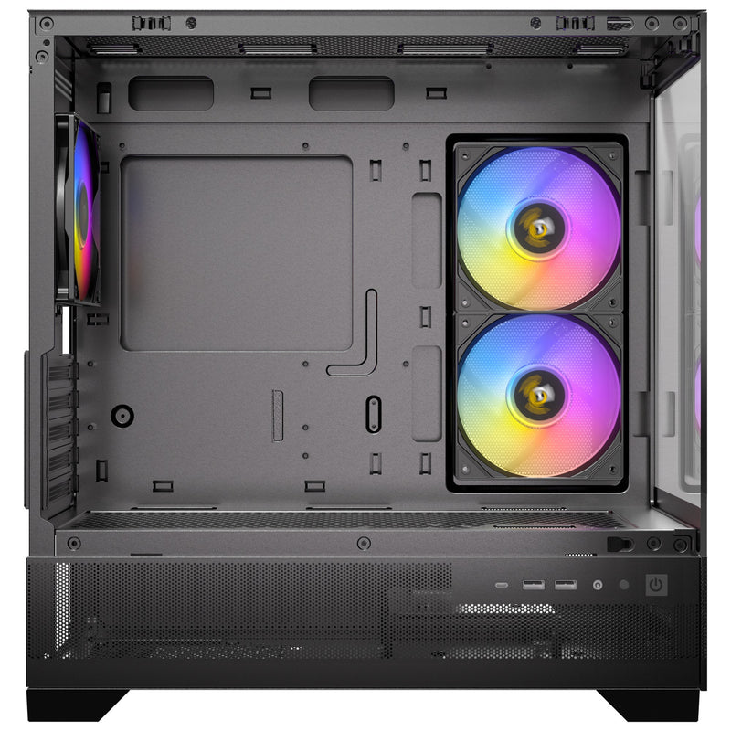 Afbeelding laden in galerijviewer, Antec cx500m rgb mini tower behuizing (zwart | 3x usb-a | tempered glass)