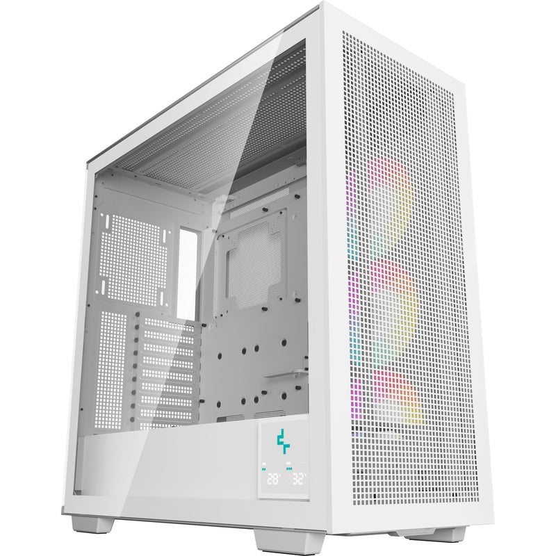 Afbeelding laden in galerijviewer, Deepcool morpheus midi tower behuizing (wit | 4x usb-a | 1x usb-c | rgb | tempered glass)