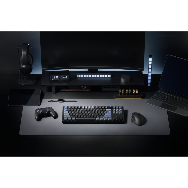 Afbeelding laden in galerijviewer, Keychron q3 he 8k magnetic switch keyboard (zwart, us lay-out (qwerty), ultra-fast lime, 80% (tkl), rgb, hot swap, 8k)