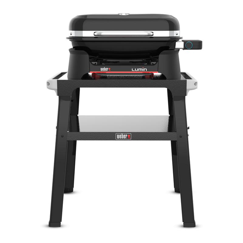 Afbeelding laden in galerijviewer, Weber lumin compact elektrische barbecue voor buiten met onderstel (zwart, 4 tot 6 personen, grilloppervlak 1561 cm²)
