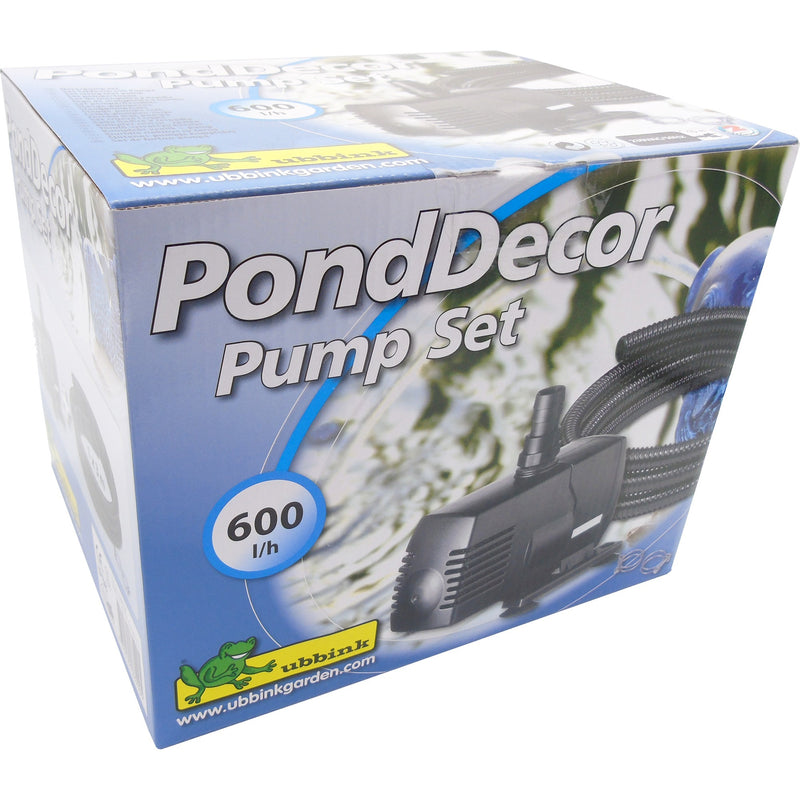 Afbeelding laden in galerijviewer, Ubbink ponddecor set 600 pomp (zwart)