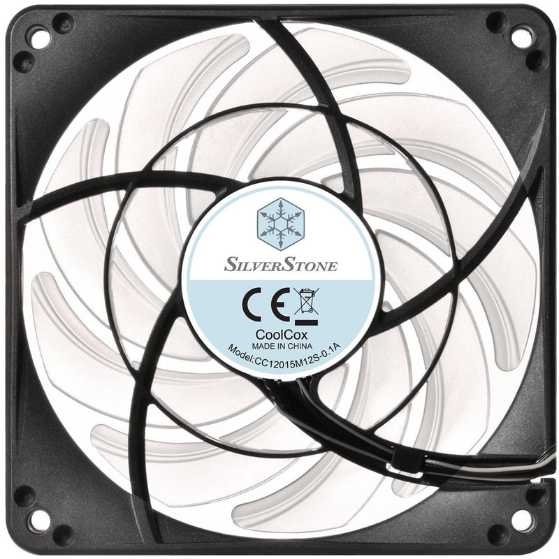 Afbeelding laden in galerijviewer, Silverstone sst-fw124-argb 120x120x15 case fan (zwart, 120 x 120 x 15 mm, pwm)