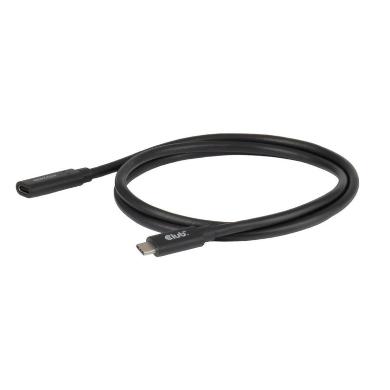 Afbeelding laden in galerijviewer, Club 3d usb-c 40 gbps verlengkabel (zwart, 1 meter, 8k 60hz, pd 240 watt)