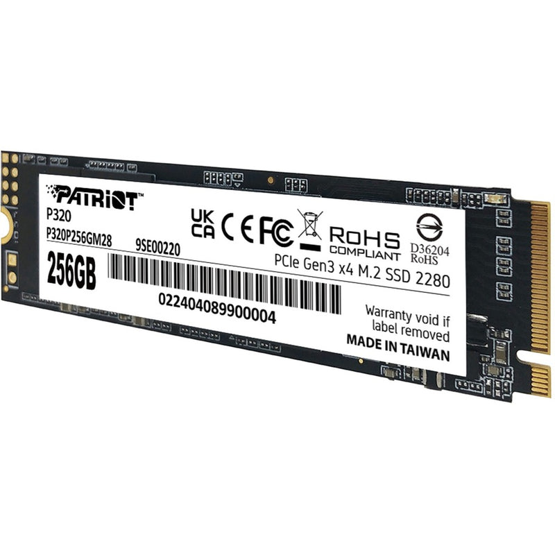 Afbeelding laden in galerijviewer, Patriot p320 256gb ssd (pcie 3.0 x4, nvme 1.3, m.2 2280)