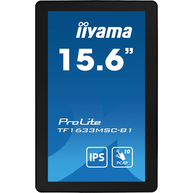 Afbeelding laden in galerijviewer, Iiyama prolite tf1633msc-b1 15.6 touchscreen monitor (zwart, hdmi, displayport, 2x usb-a)