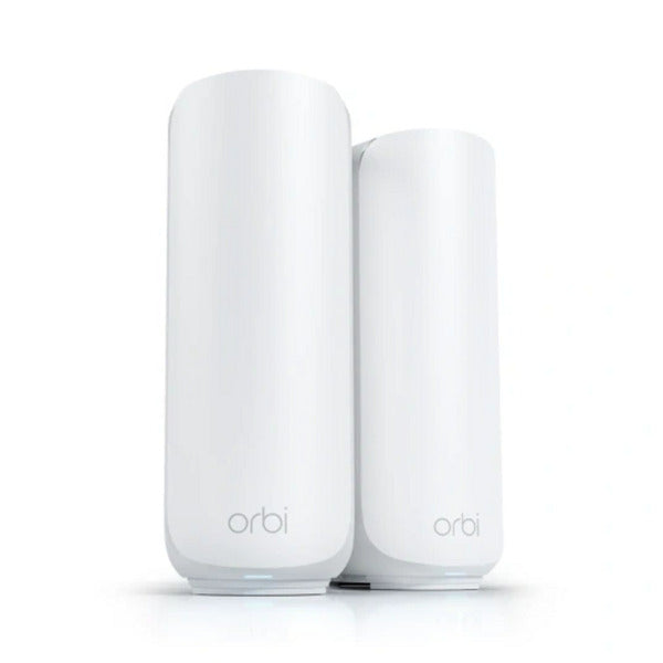 Afbeelding laden in galerijviewer, Netgear orbi 370 wifi mesh systeem, dual-band wifi 7-mesh systeem, 2 stuks mesh router (wit, 1x orbi wifi 7-router (rbe371), 1x orbi wifi 7-satelliet (rbe370))