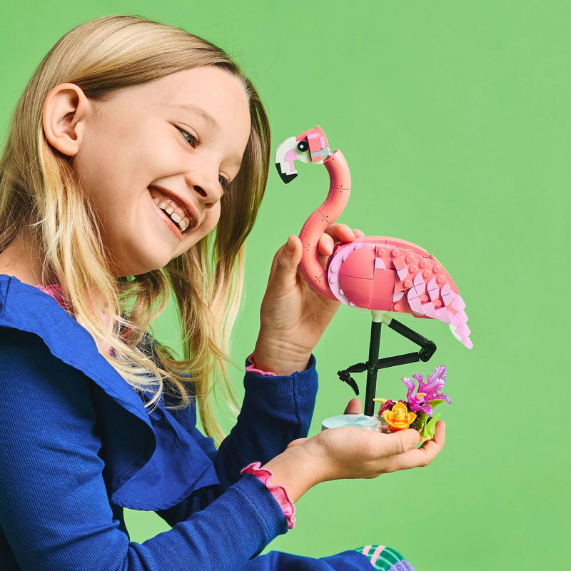 Afbeelding laden in galerijviewer, Lego ® creator 3in1 wilde dieren: roze flamingo set - 31170
