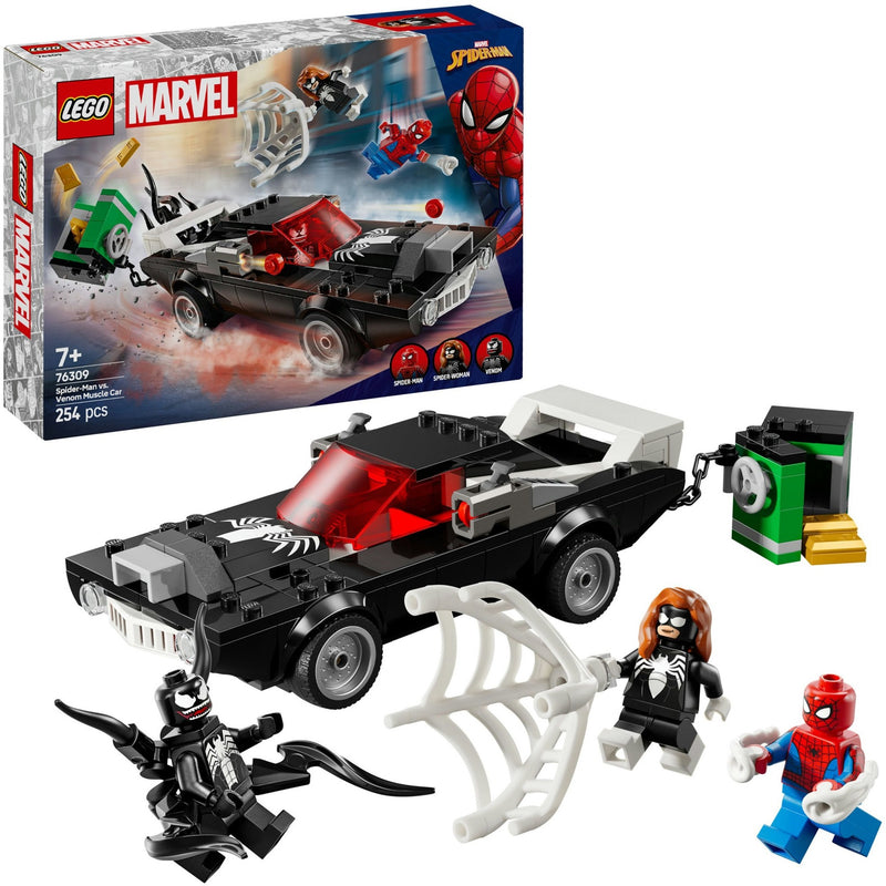 Afbeelding laden in galerijviewer, Lego super heroes 76309 spider-man vs. venoms klassieke auto