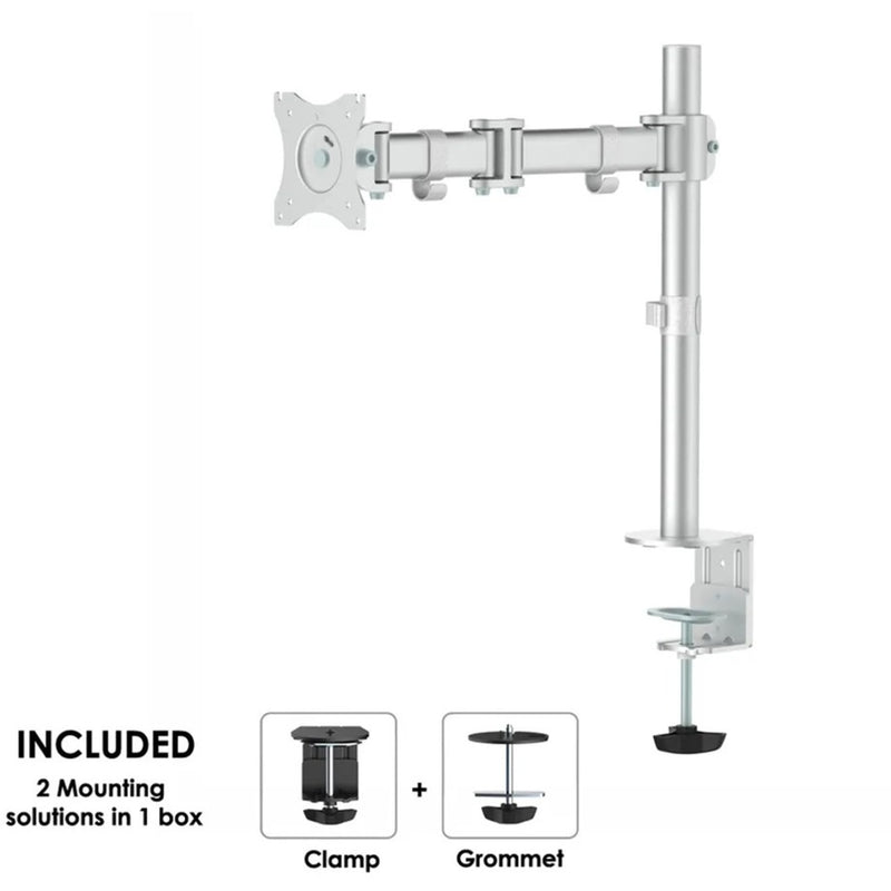 Afbeelding laden in galerijviewer, Neomounts nm-d135silver monitorarm (zilver)