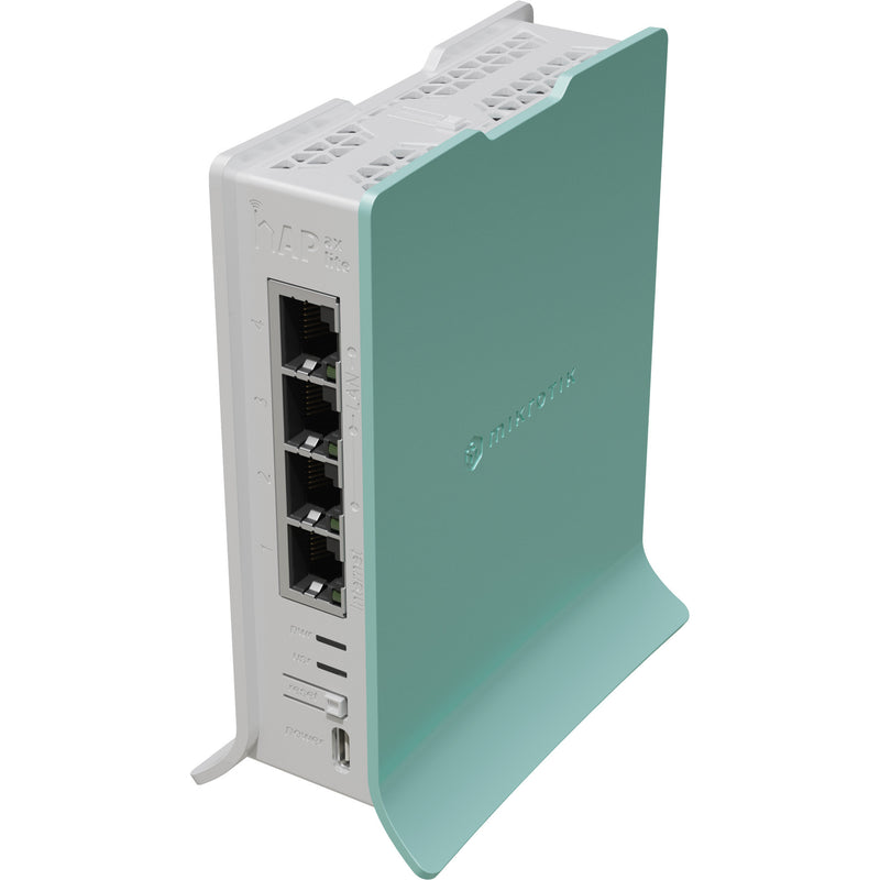 Afbeelding laden in galerijviewer, Mikrotik hap ax lite (l41g-2axd) access point (wit groen, qualcomm ipq-5010 cpu, wifi 6)
