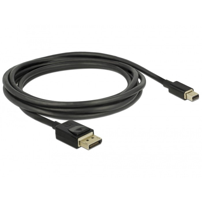 Afbeelding laden in galerijviewer, Delock mini displayport > displayport kabel (zwart, 2 meter, 8k 60 hz )