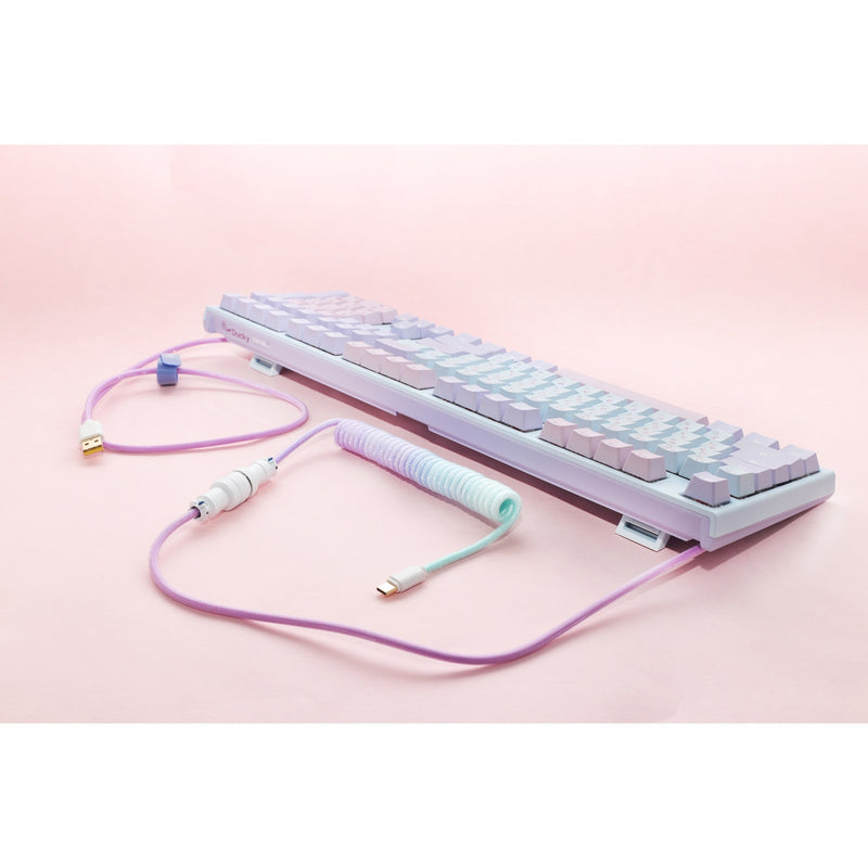 Afbeelding laden in galerijviewer, Ducky coiled cable v2 - azure kabel