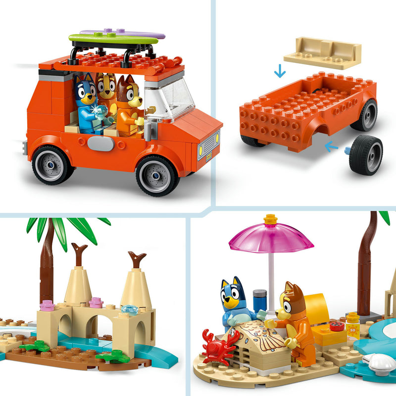 Afbeelding laden in galerijviewer, Lego ® bluey: bluey's autorit naar het strand, bouwset - 11202