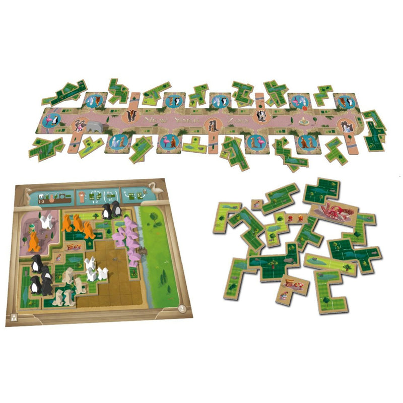 Afbeelding laden in galerijviewer, White goblin games new york zoo bordspel (nederlands, 1 - 5 spelers, 30 minuten, vanaf 10 jaar)
