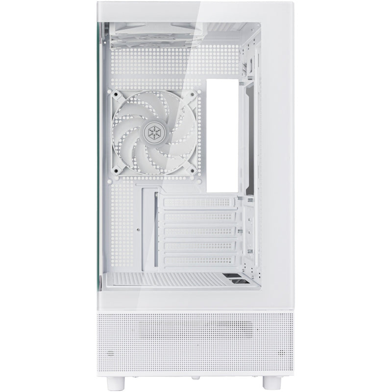 Afbeelding laden in galerijviewer, Silverstone lucid 04 mini tower behuizing (wit | 2x usb-a | 1x usb-c | rgb | tempered glass)