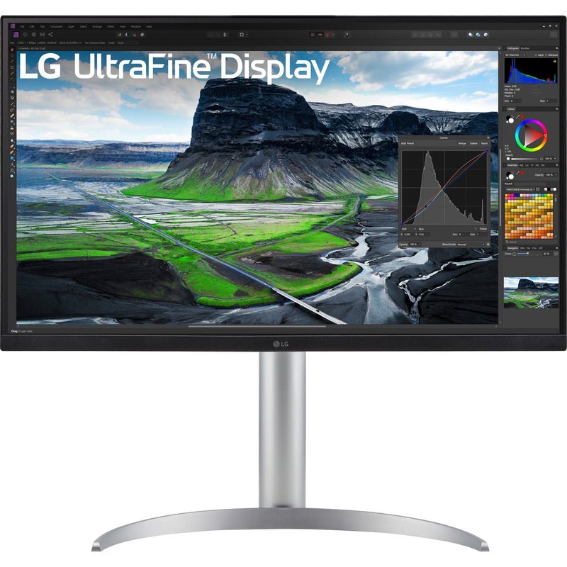 Afbeelding laden in galerijviewer, Lg ultrafine 27uq850v-w 27 4k uhd monitor (wit zilver, 2x hdmi, displayport, 2x usb-a, usb-b, usb-c)