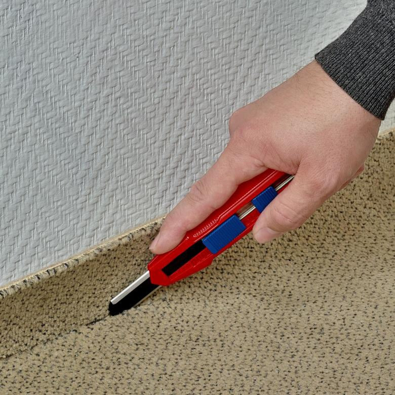 Afbeelding laden in galerijviewer, Knipex cutix universele mes stanleymes (rood blauw, incl. 2 mesbladen)
