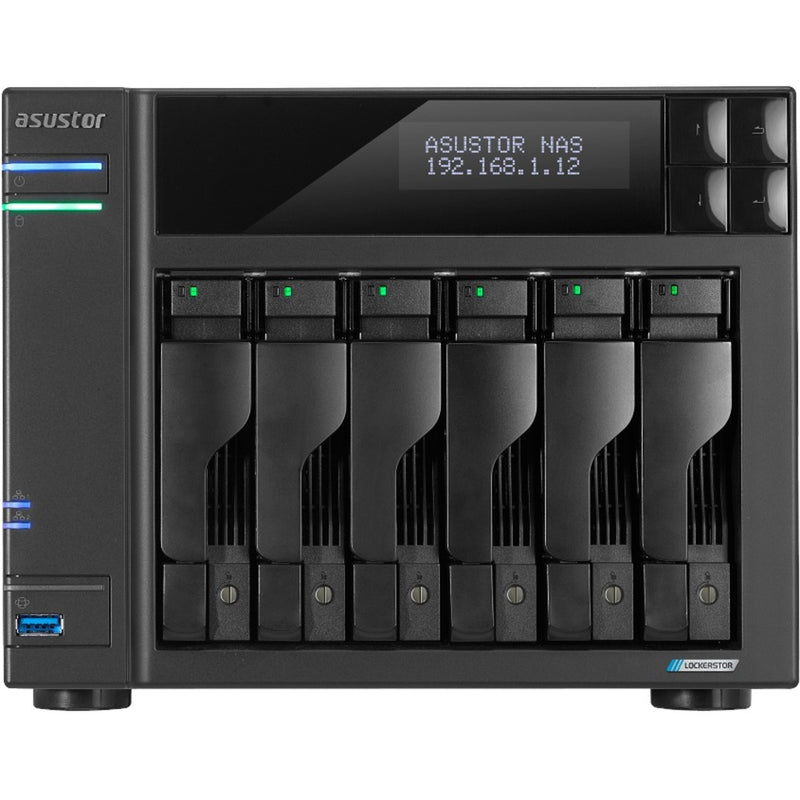 Afbeelding laden in galerijviewer, Asustor lockerstor 6 as6706t nas (zwart)