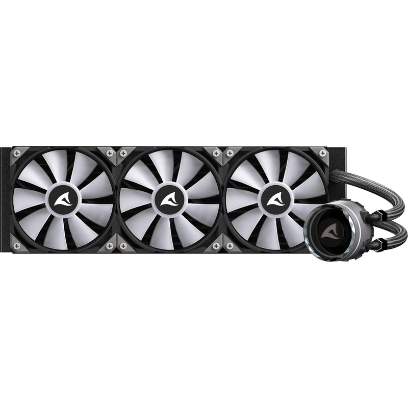 Afbeelding laden in galerijviewer, Sharkoon s90 rgb waterkoeling (zwart, 4-pins pwm fan-connector)