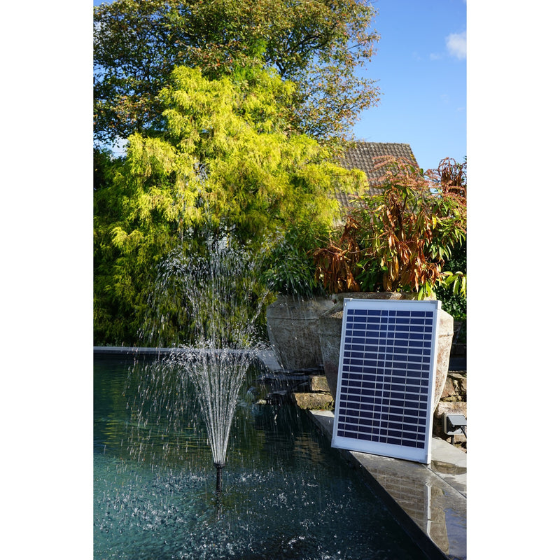 Afbeelding laden in galerijviewer, Ubbink solarmax 1000 pomp (zwart, incl. solarpaneel, pomp)