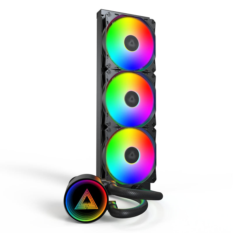 Afbeelding laden in galerijviewer, Montech lightflow argb 360 waterkoeling (zwart)