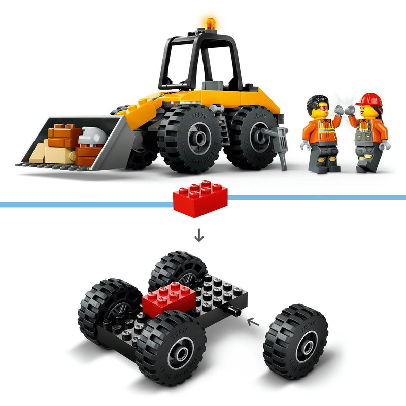 Afbeelding laden in galerijviewer, Lego city - gele wiellader constructiespeelgoed (60450)