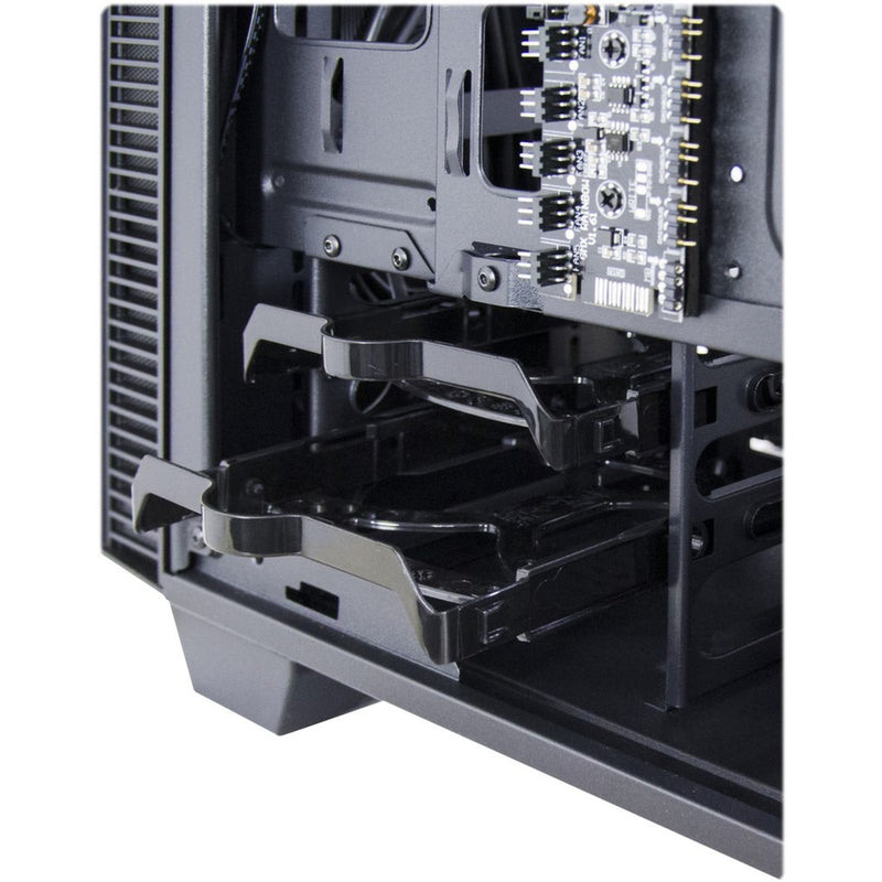 Afbeelding laden in galerijviewer, Inter-tech x-608 infinity micro midi tower behuizing (zwart | 1x usb-a | 1x usb-c | rgb | window)
