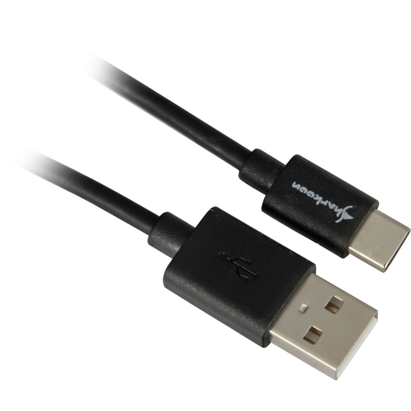 Afbeelding laden in galerijviewer, Sharkoon usb-a 2.0 - usb-c kabel (zwart, 1,5 meter)